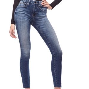 Good American Good Legs High Waist Raw Hem
